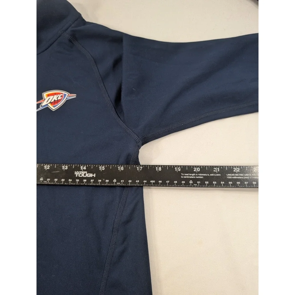 Nike Dri-FIT Quarter Zip Pullover Women's Small Blue OKC Thunder Athletic Top